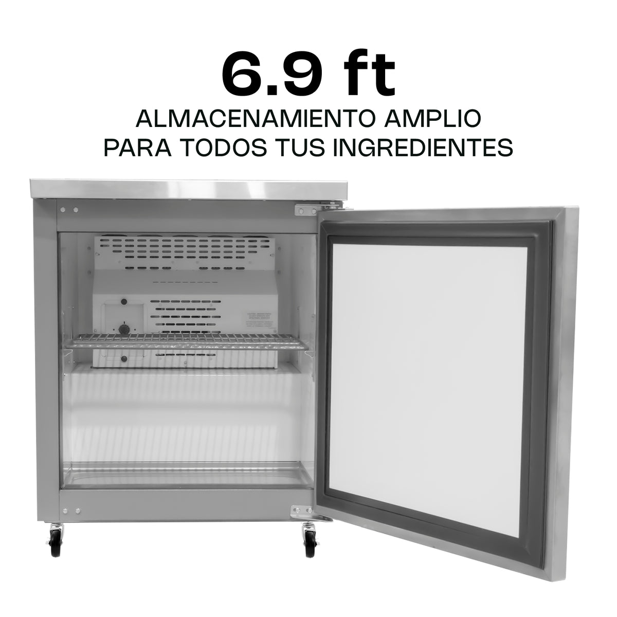 Mesa refrigerada bajo barra 6.9 pies | Rhino | Merbaj-27