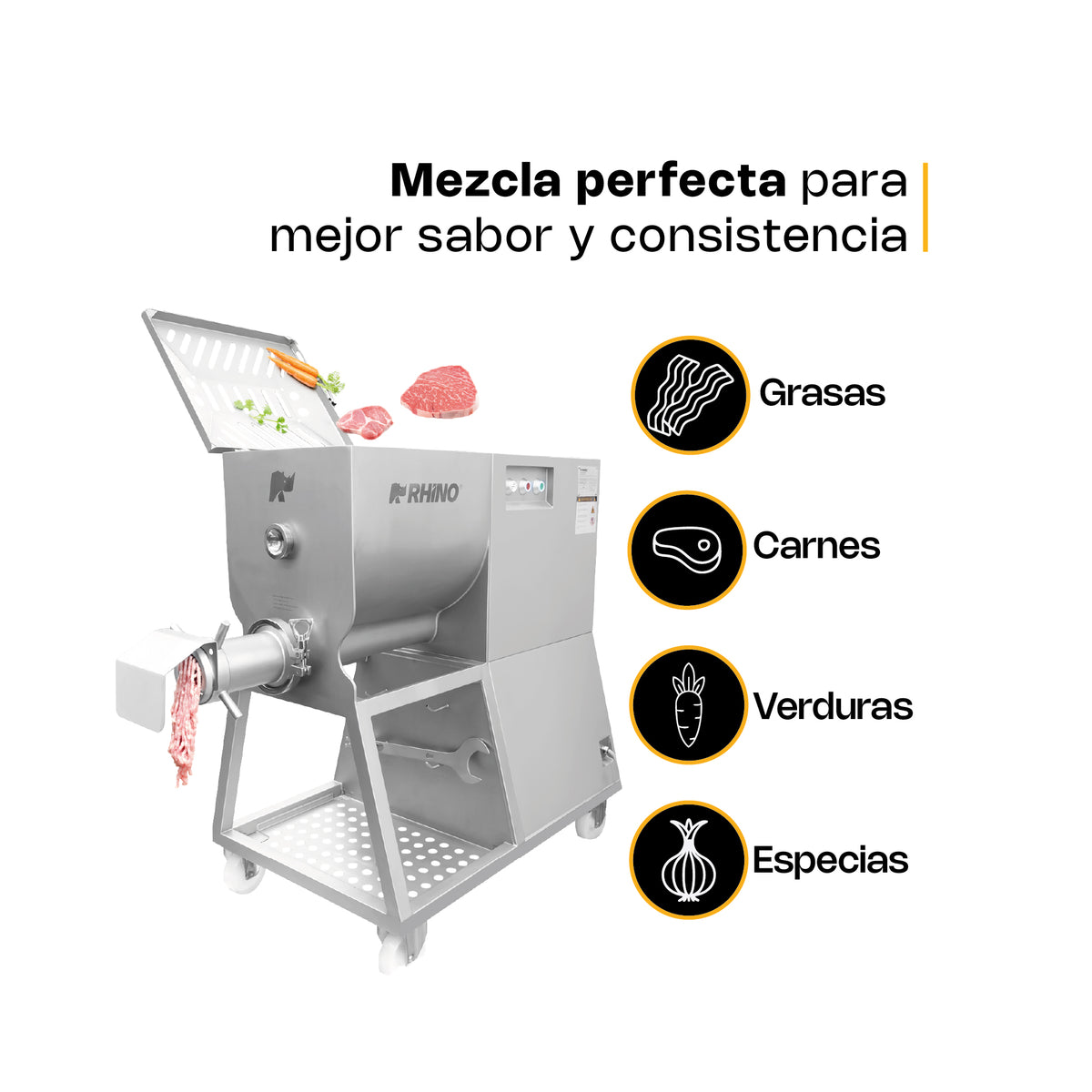 Molino mezclador 1 hp | Rhino | Molme-1300