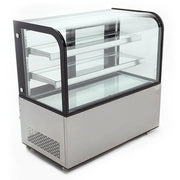 VITRINA REFRIGERADA DE PISO CON CRISTAL CURVO DE 120 CM DE FRENTE | ARC-370Y