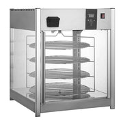 EXHIBIDOR Y CALENTADOR DE PIZZAS CON HUMEDAD | RTR-158L