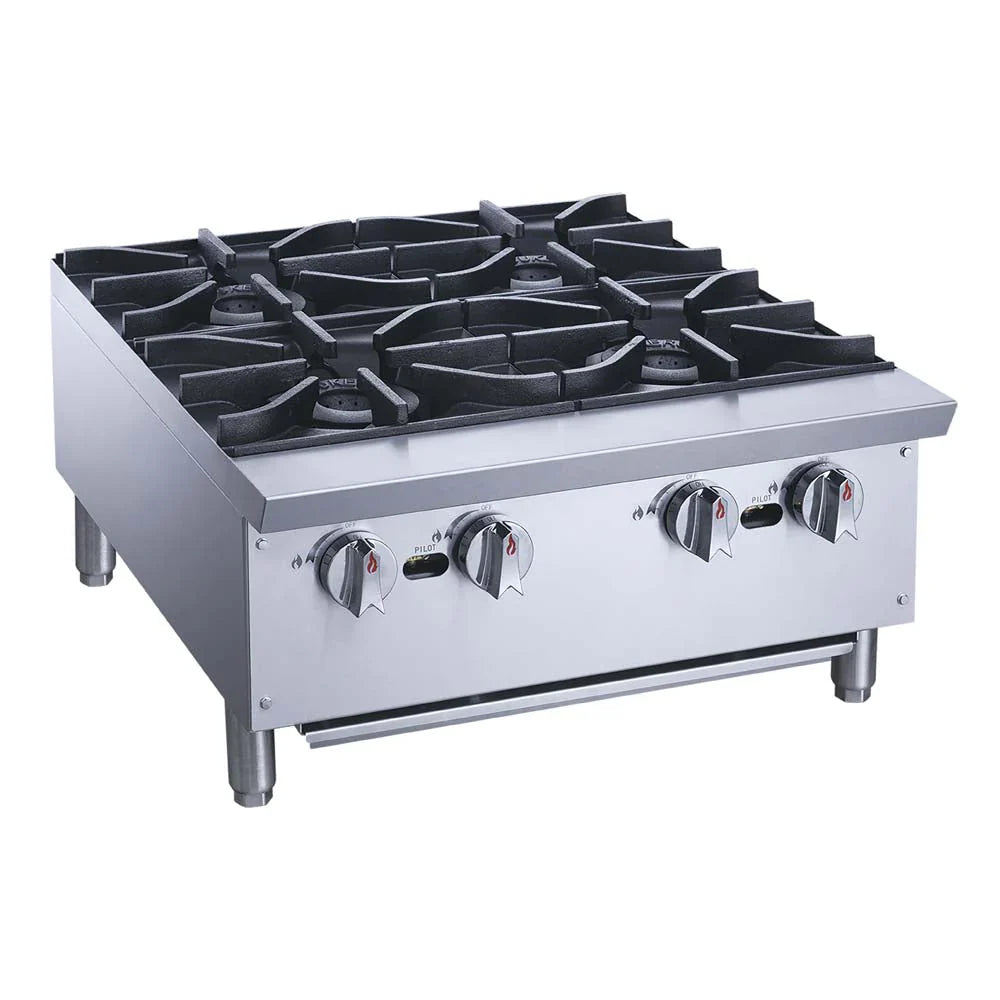 PARRILLA COMERCIAL A GAS DE 4 QUEMADORES | XRB-4-MG