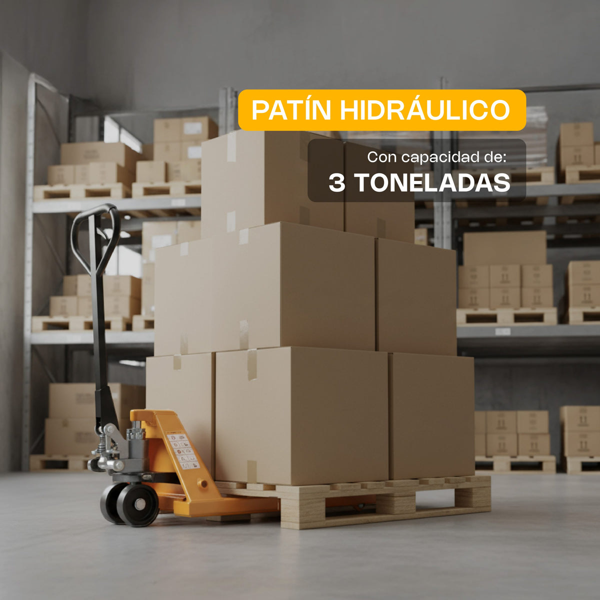 Patín hidráulico, 3 T, estructura reforzada | Rhino | Pathid-3t