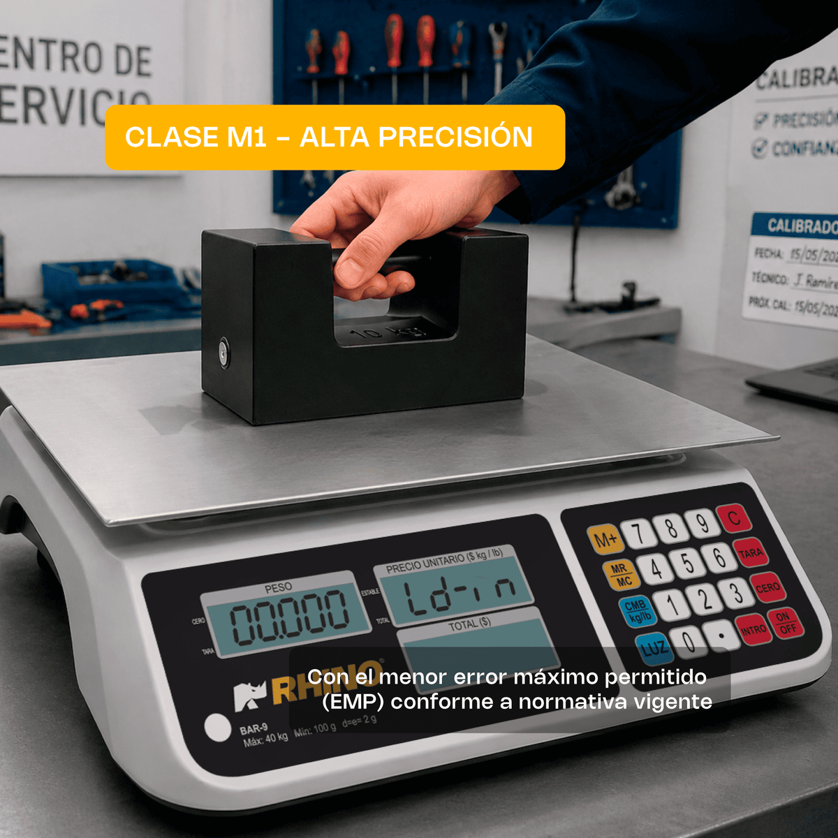 Pesa patrón de hierro fundido de alta densidad | Rhino | Pesa-10s