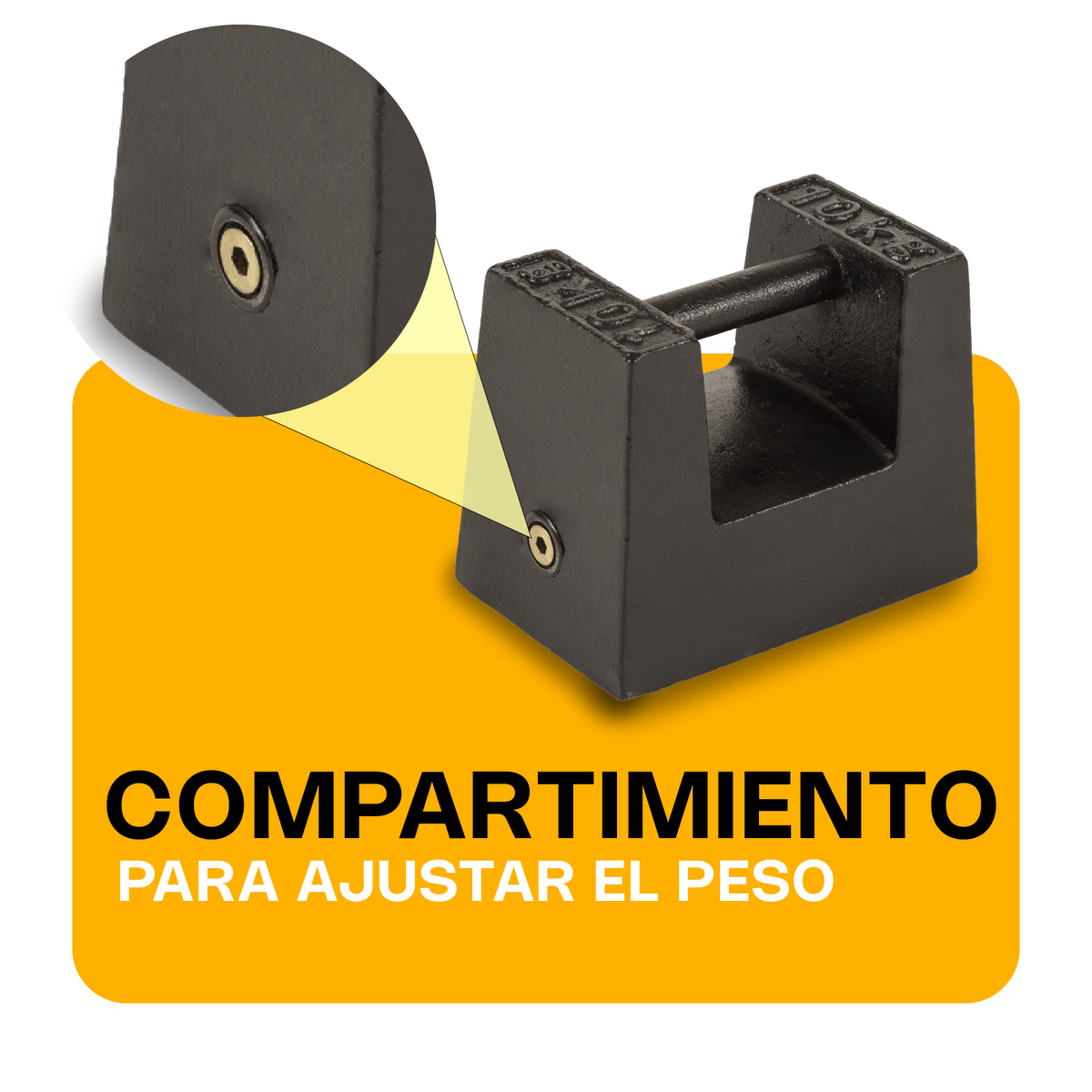 Pesa patrón de hierro fundido 10 kg | Rhino | Pesa-10