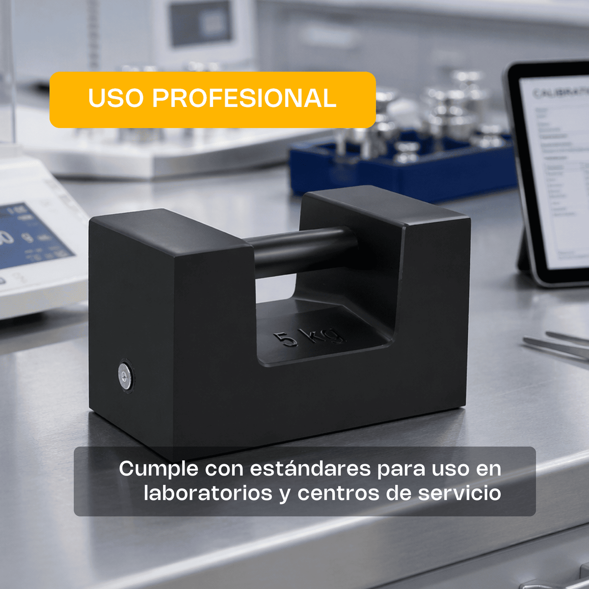 Pesa patrón de hierro fundido de alta densidad 5 kg | Rhino | Pesa-5s