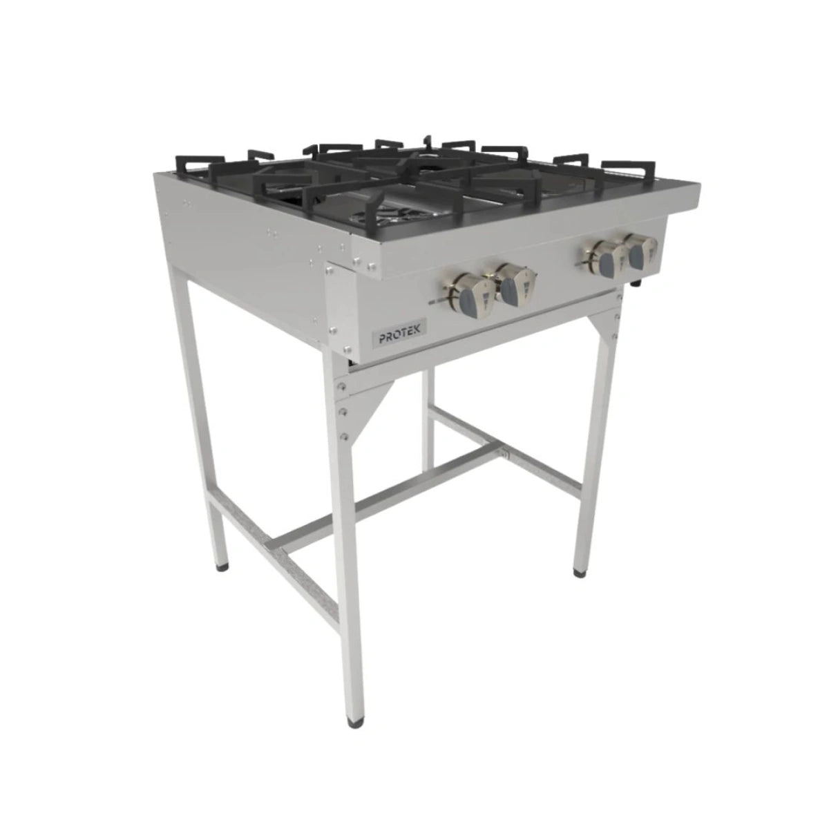 PARRILLA A GAS | 4 QUEMADORES | USO PROFESIONAL | PROTEK PAP-4QGS