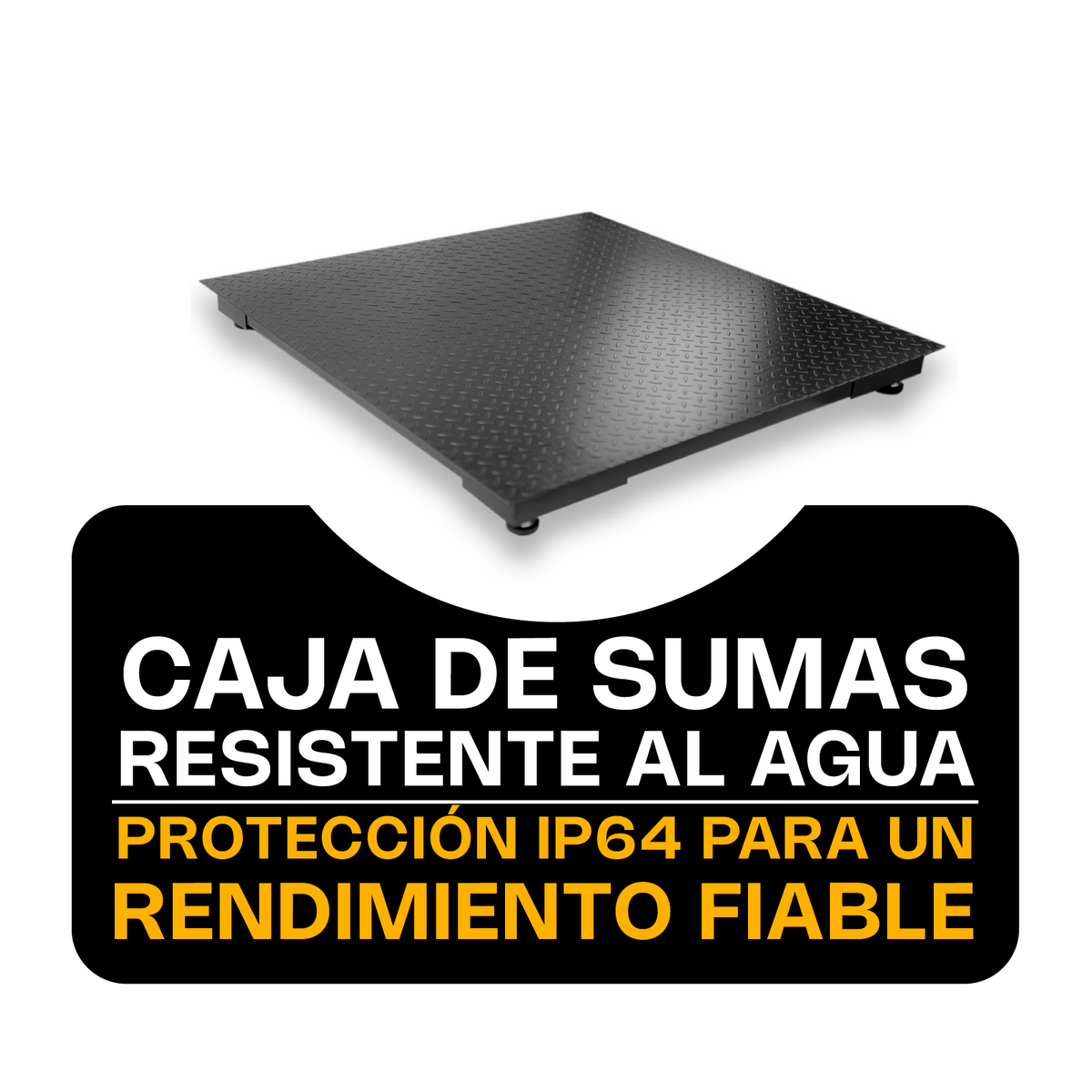 Báscula 3 ton / 500 g, plataforma acero al carbono | Rhino | Plaba-12
