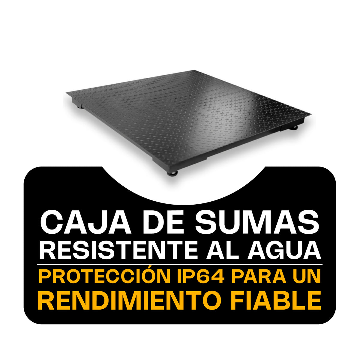 Báscula 3 ton / 500 g, plataforma acero al carbono | Rhino | Plaba-15