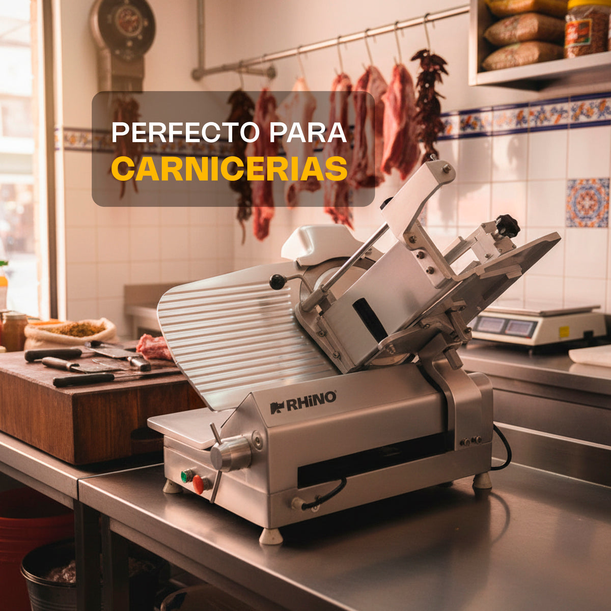 Rebanadora de engranes para carne semi congelada | Rhino | Reben-350