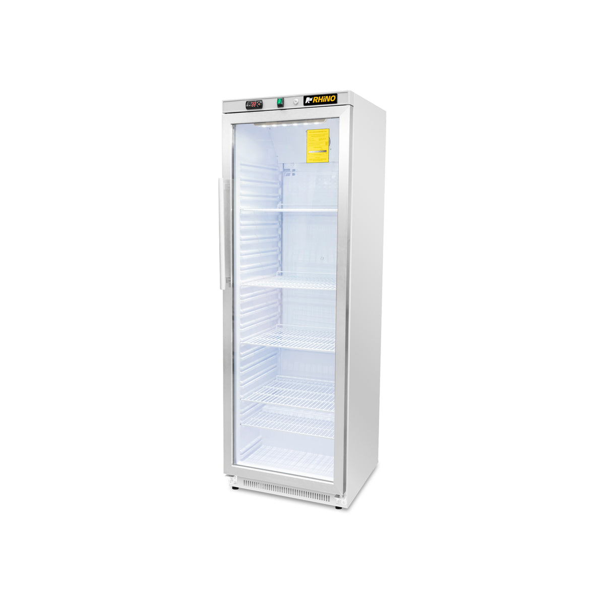 Refrigerador vertical puerta de cristal 13 ft³ | Rhino | Reveab-13c