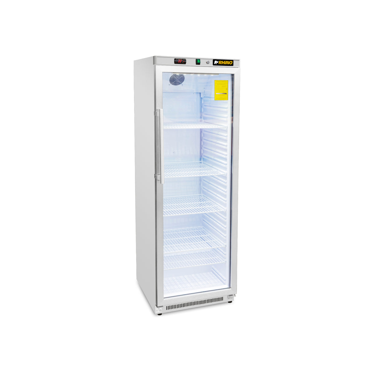 Refrigerador vertical puerta de cristal 13 ft³ | Rhino | Reveab-13c