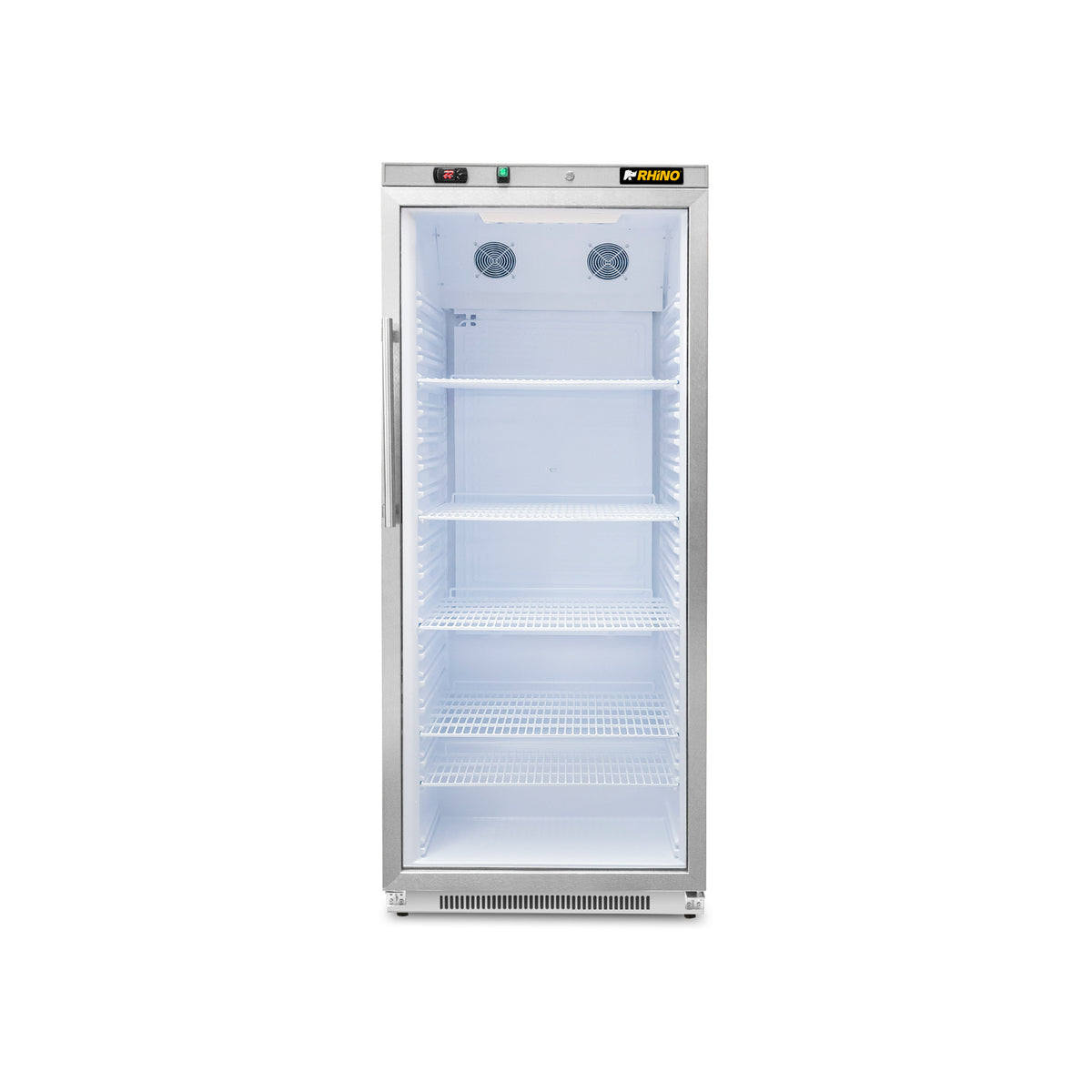 Refrigerador vertical puerta de cristal 20 ft³ | Rhino | Reveab-19c
