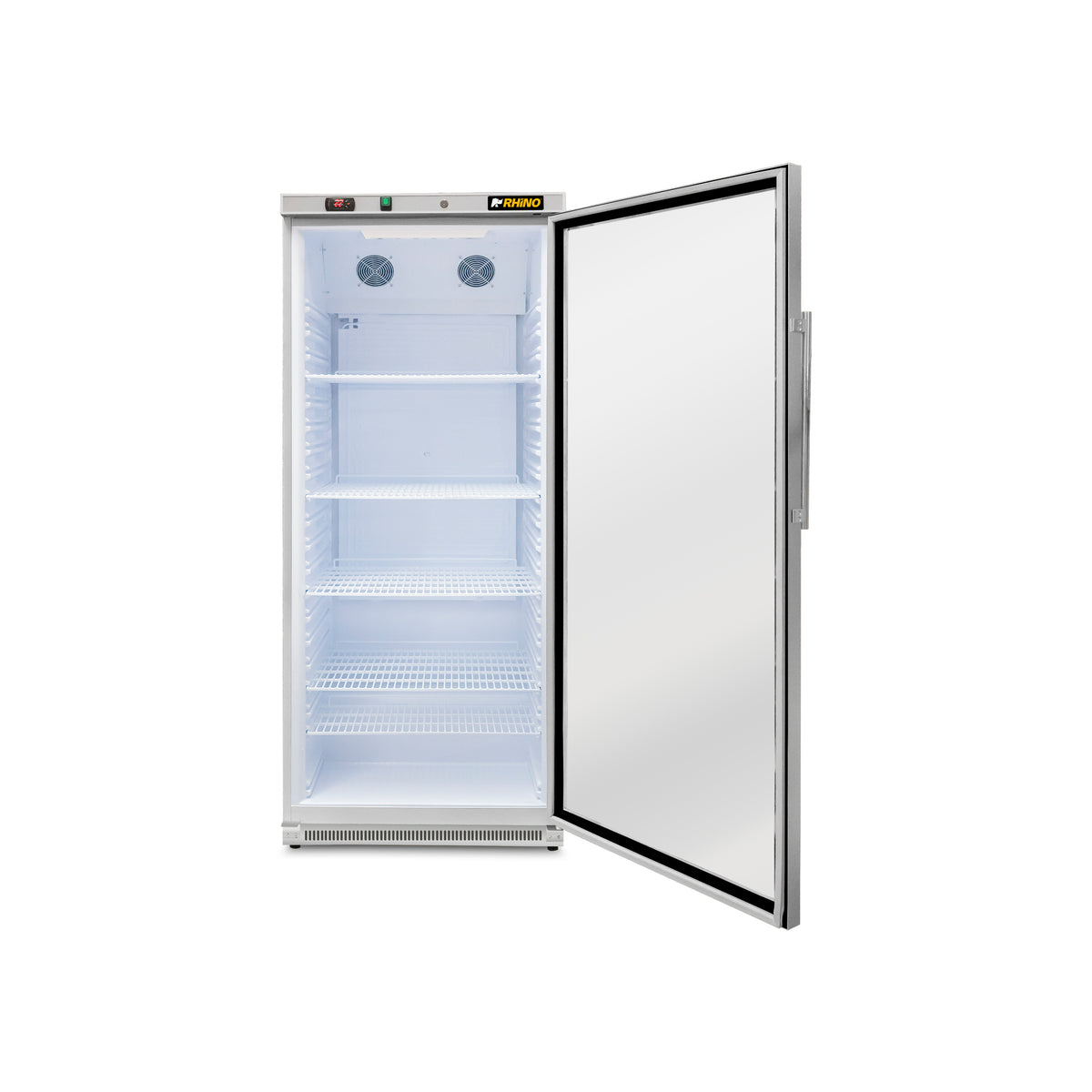Refrigerador vertical puerta de cristal 20 ft³ | Rhino | Reveab-19c