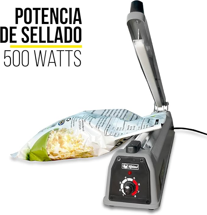 Selladora De Impulso | Cuerpo Metálico / Resistencia De Sellado | 400 Mm | Sellado 400 Mm | Uso Comercial | SELIM-400 | RHINO