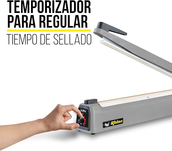 Selladora De Impulso | Cuerpo Metálico / Resistencia De Sellado | 400 Mm | Sellado 400 Mm | Uso Comercial | SELIM-400 | RHINO