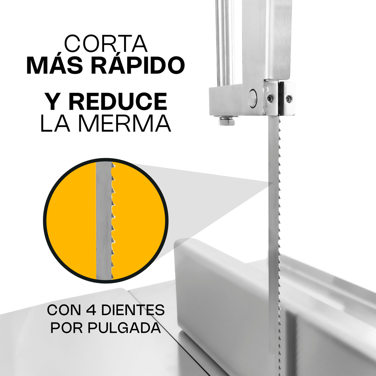 Sierra carnicera, cinta de corte de 295 cm | Rhino | Sica-295r