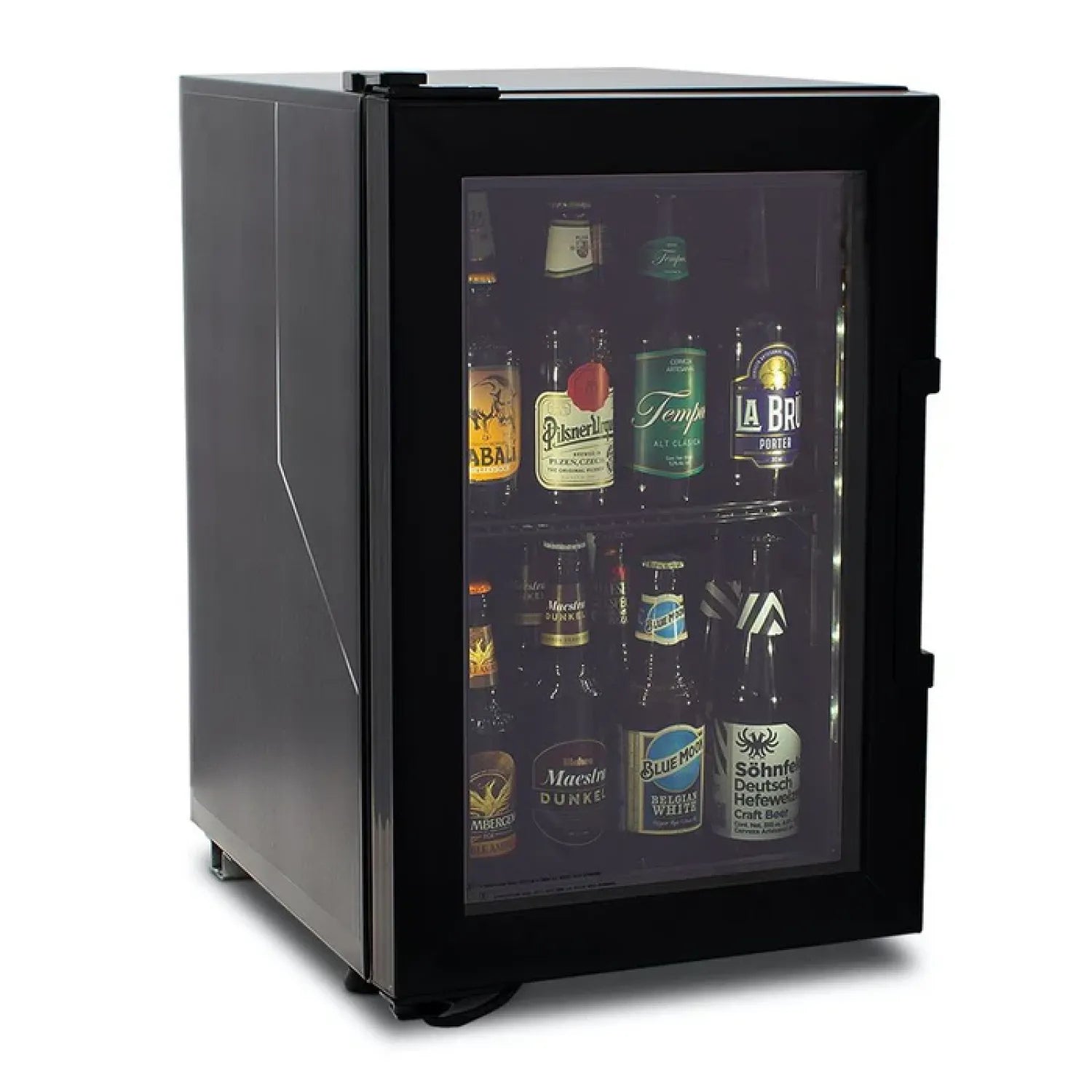Enfriador / Refrigerador Comercial Vertical Negro con LED | IMBERA | SVC01-B1