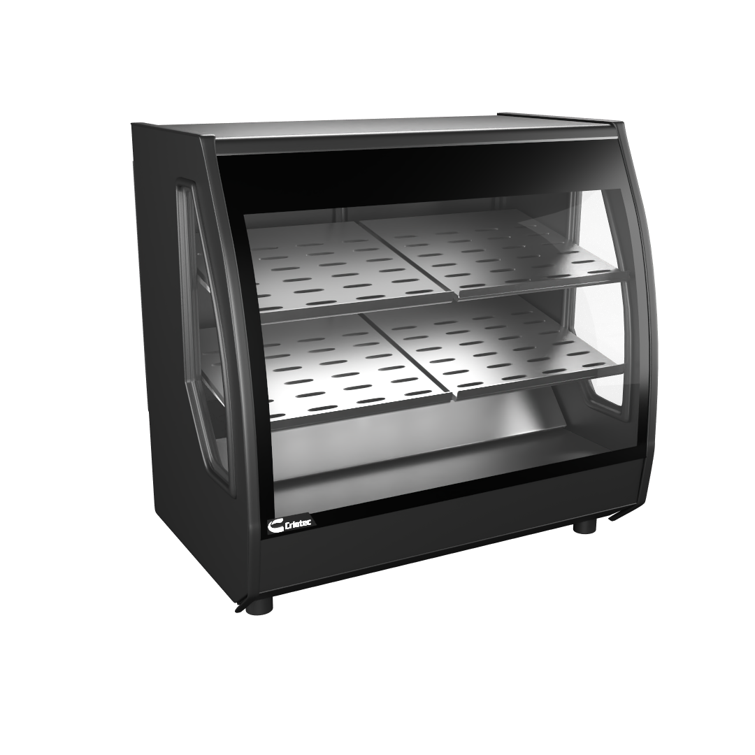 Vitrina curva de mostrador con 120 cm | VCC-120