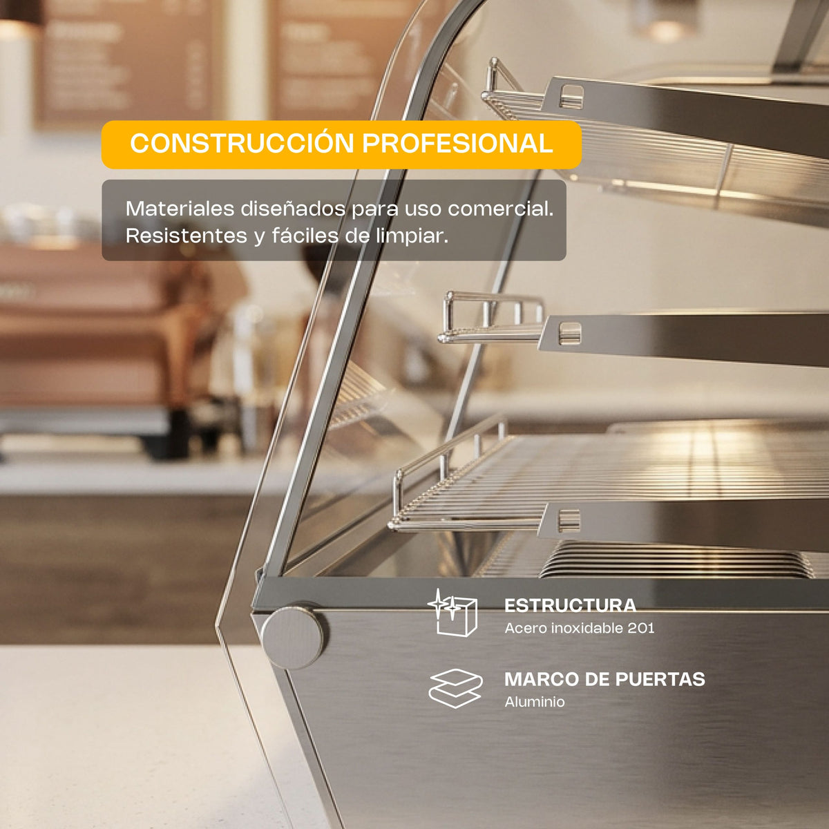 Vitrina caliente sobre mostrador de 120 l | Rhino | Vicamo-120l