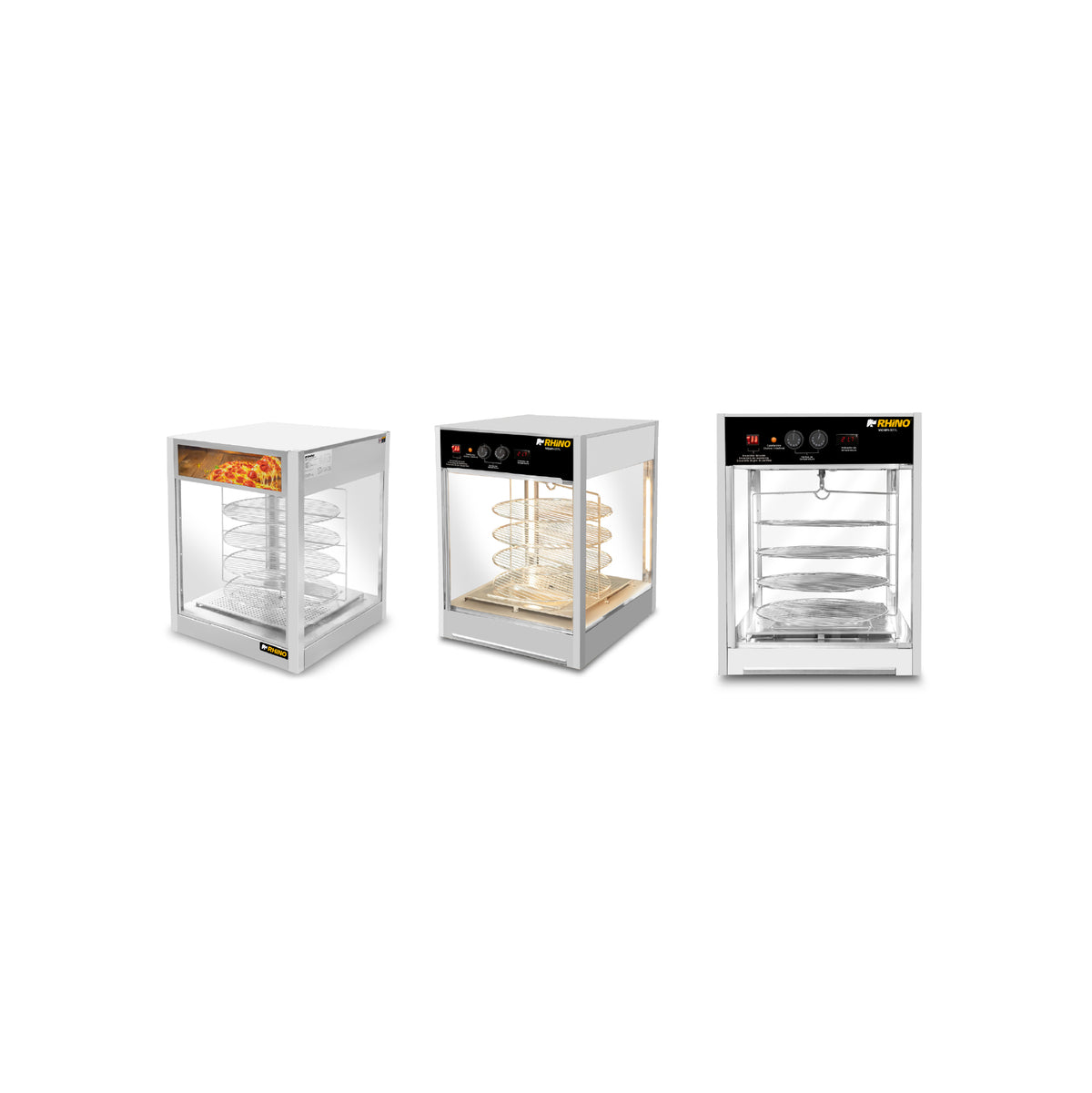 Vitrina calentadora de pizza 177 l | Rhino | Vicapi-177l