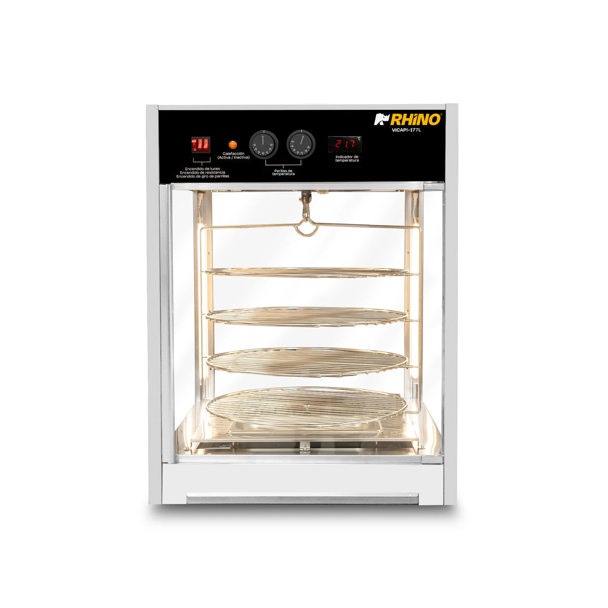 Vitrina calentadora de pizza 177 l | Rhino | Vicapi-177l