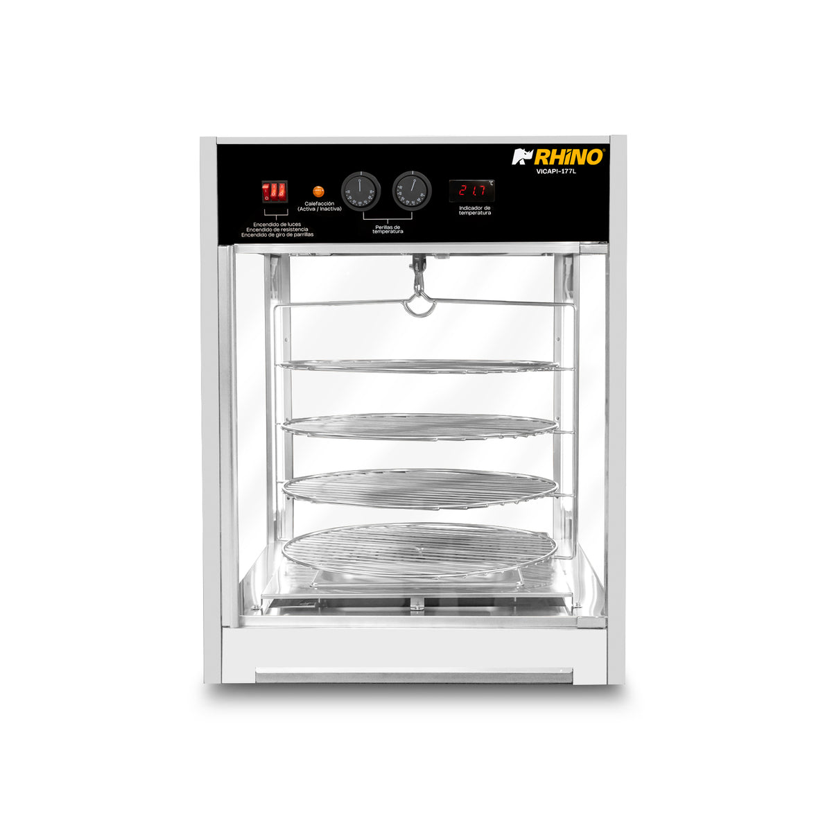 Vitrina calentadora de pizza 177 l | Rhino | Vicapi-177l