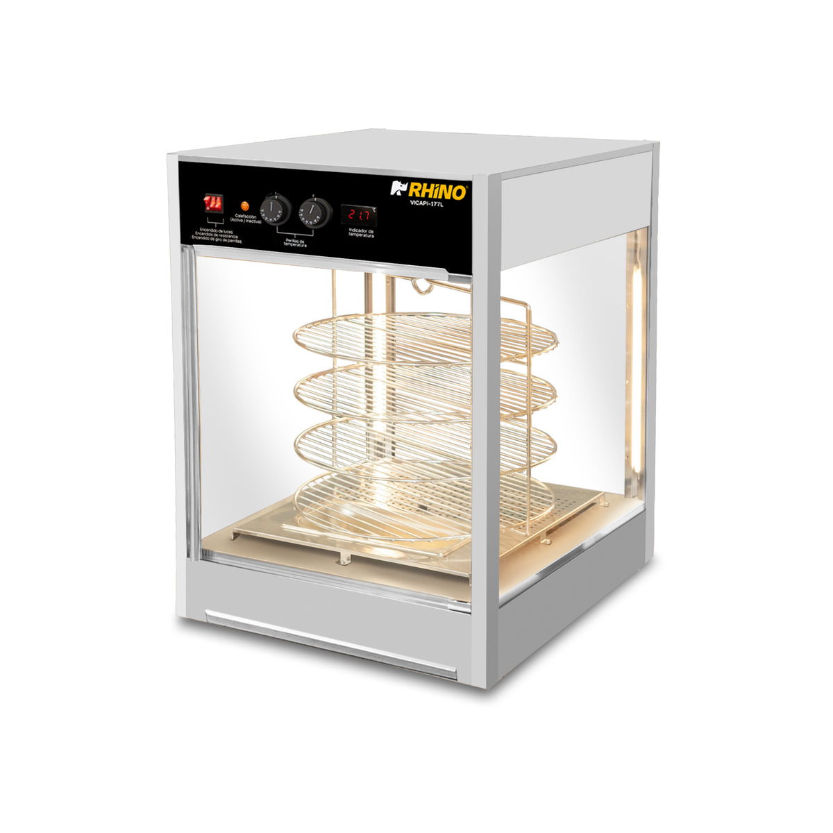 Vitrina calentadora de pizza 177 l | Rhino | Vicapi-177l