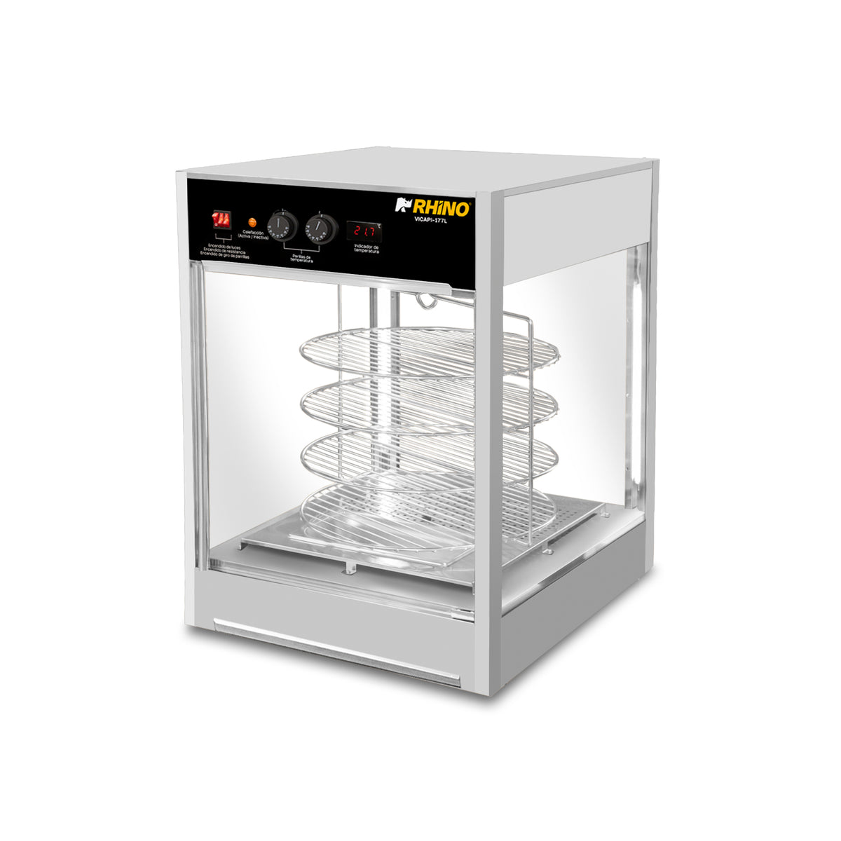 Vitrina calentadora de pizza 177 l | Rhino | Vicapi-177l