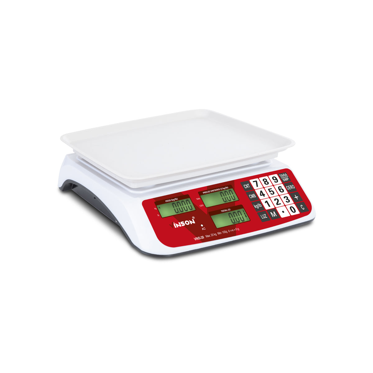 Báscula electrónica multifunciones 20 kg | Rhino | Vins-20