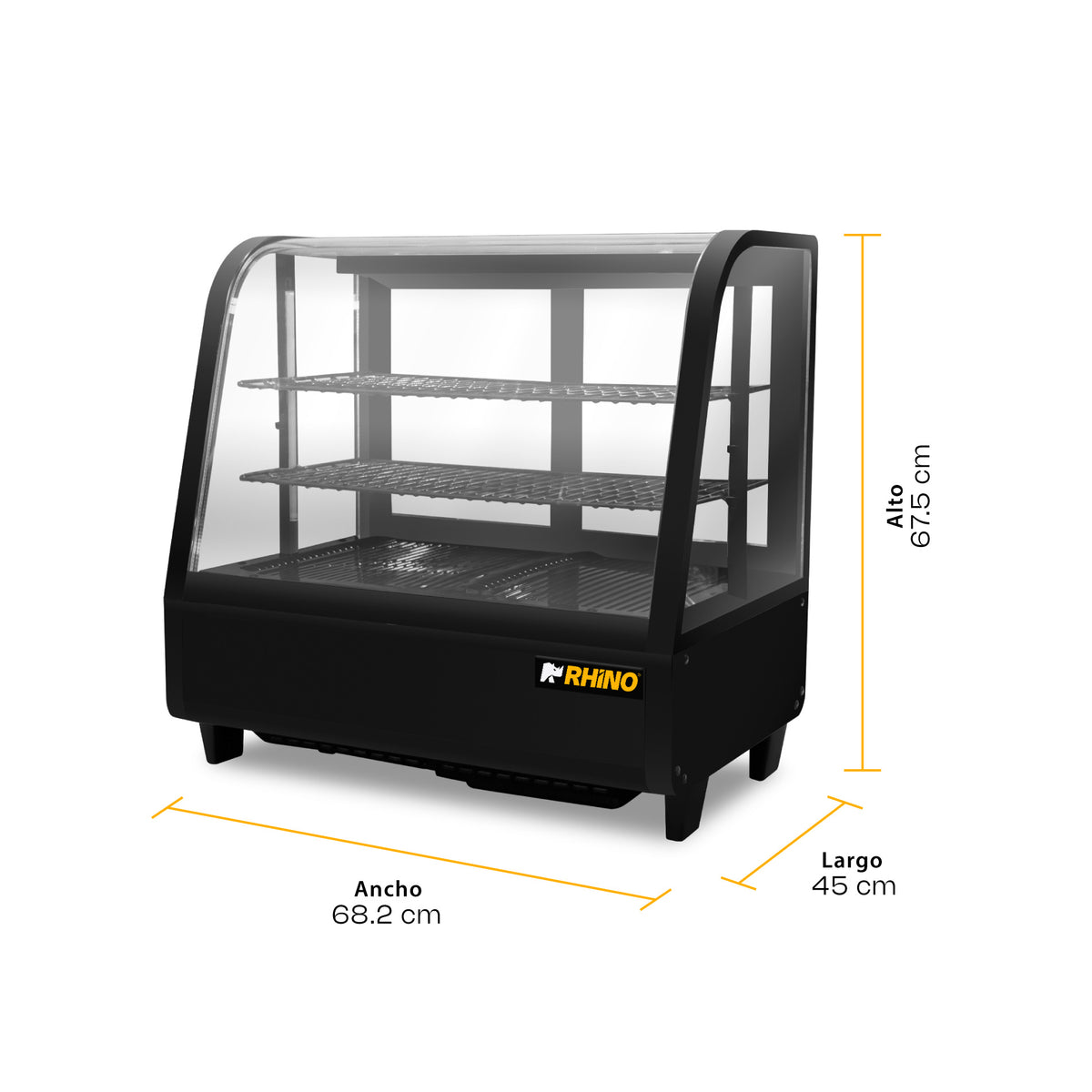 Vitrina refrigerada de mostrador de 76 l | Rhino | Viremo-100