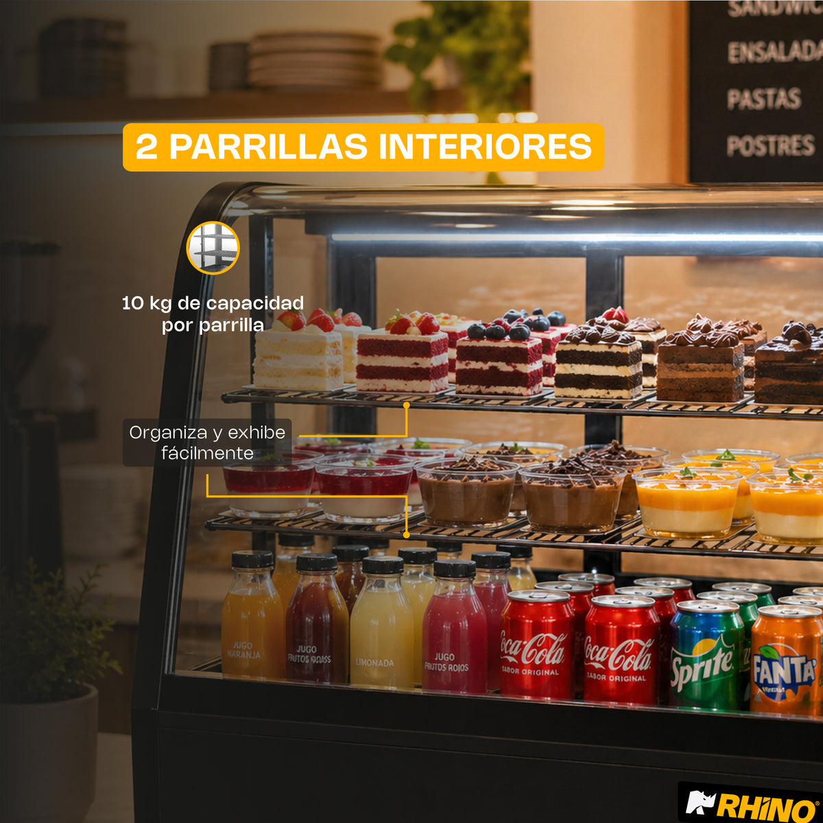 Vitrina refrigerada de mostrador de 76 l | Rhino | Viremo-100