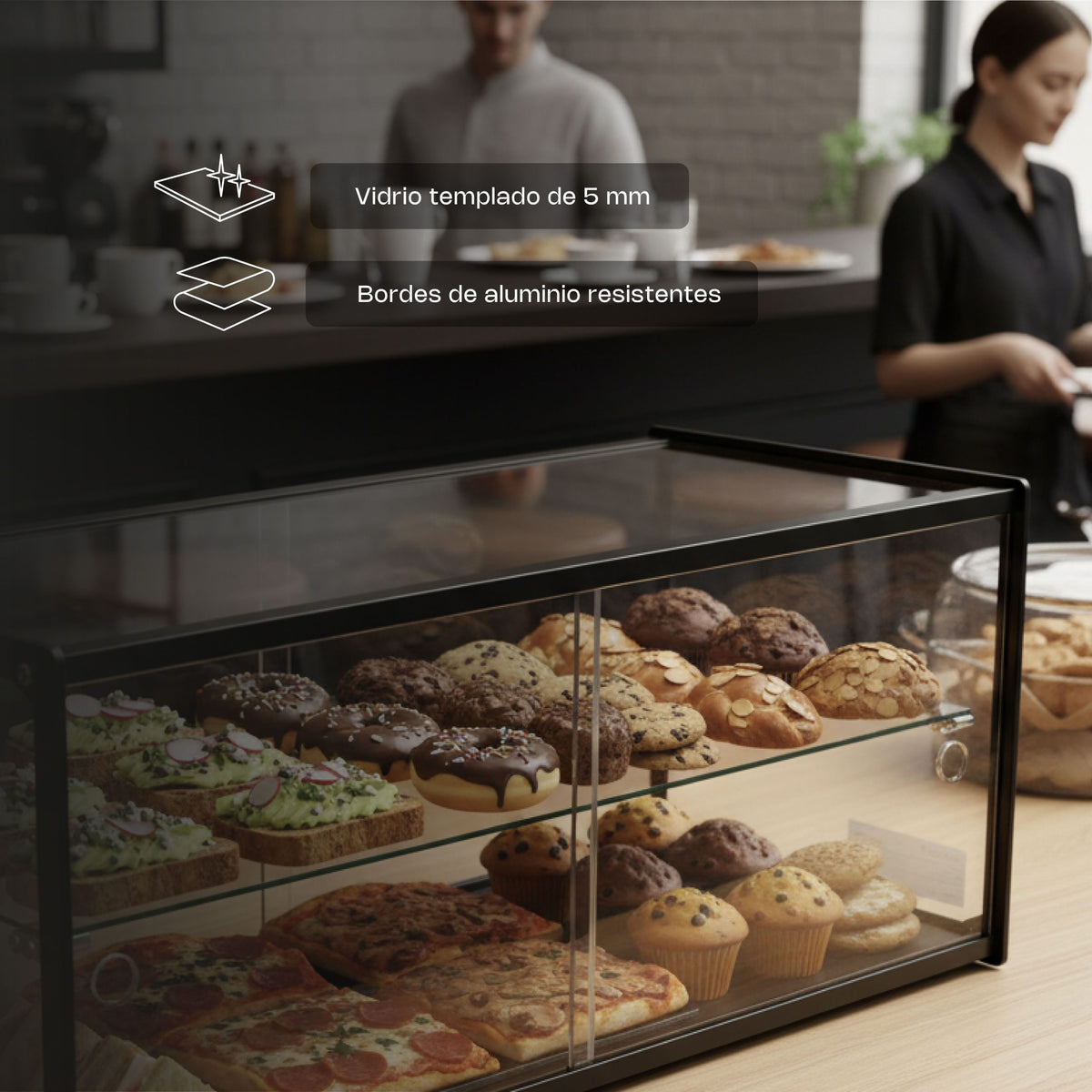 Vitrina neutra recta de 120 l superficie | Rhino | Vitneu-120r