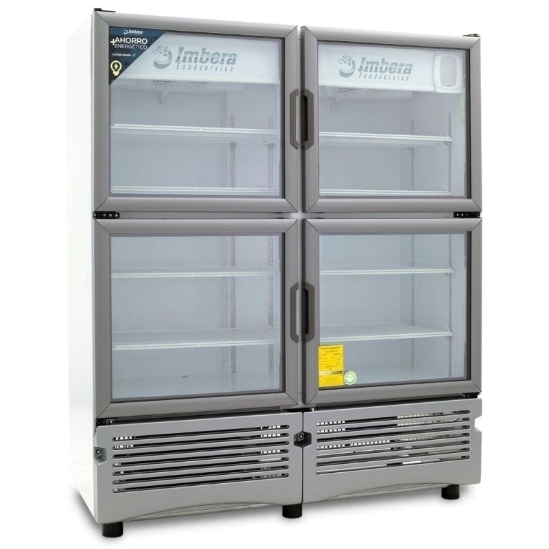 Enfriador Vertical Comercial | 991 Litros (35 Pies³) | 4 Puertas | Uso Comercial | VRQ35 4P | IMBERA
