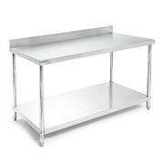 Mesa de Trabajo con Lambrín Acero Inoxidable 201 150 cm | BN-W04/150