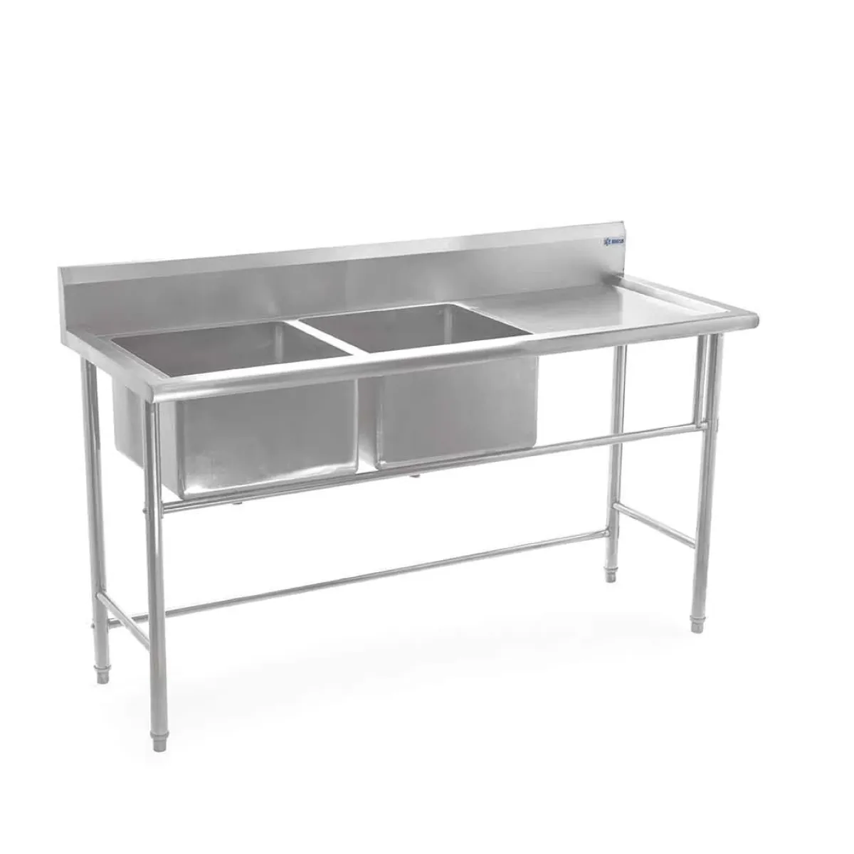 Fregadero Industrial 2 Tarjas Acero Inoxidable 160 cm | BN-S07