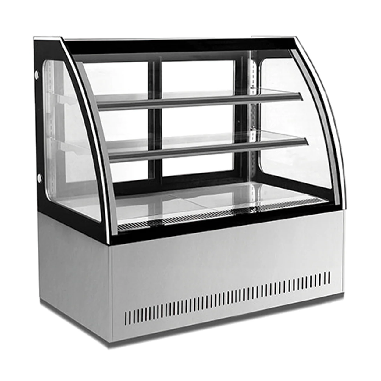 VITRINA REFRIGERADA DE PISO CON CRISTAL CURVO | GN-900C2