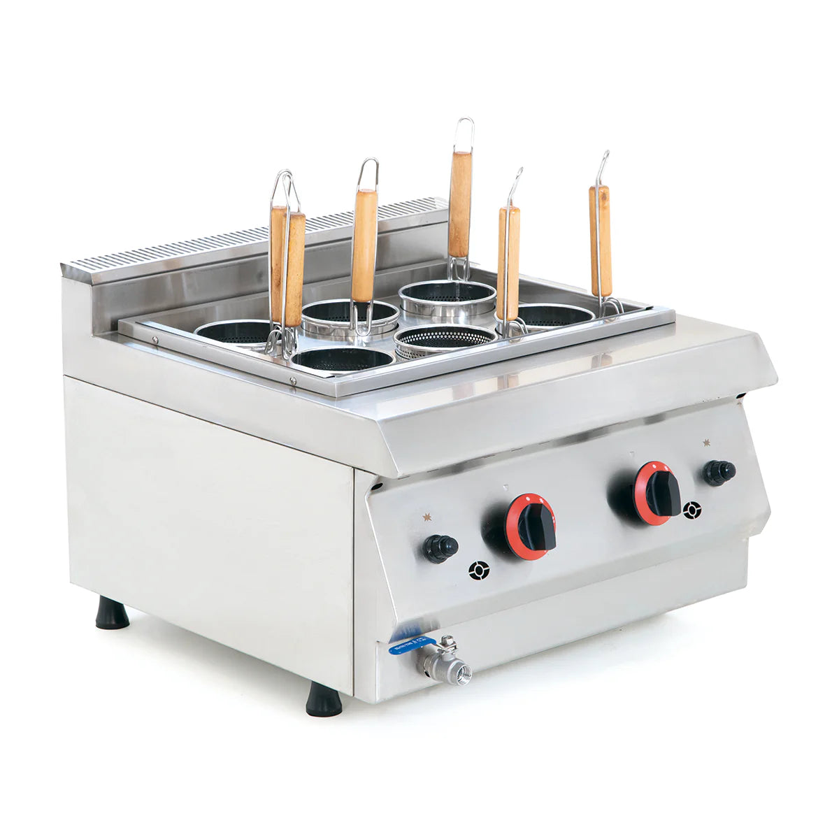 COCEDOR DE PASTAS MODULAR 6 CANASTILLAS A GAS | HGL-610