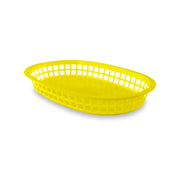 Canasta Centro de Mesa RHINO | Oblonga 25 x 18 cm | Polipropileno Amarillo
