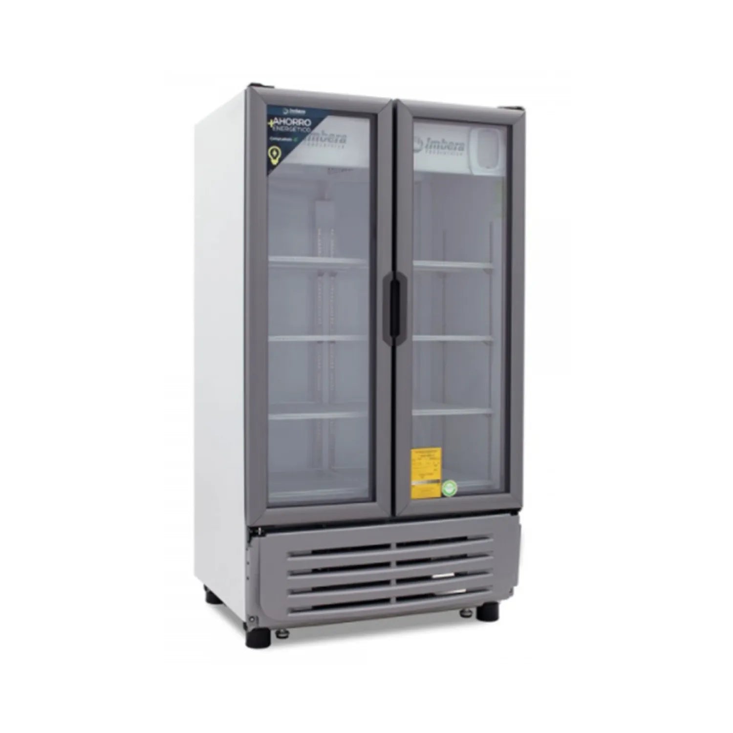 Enfriador Vertical Comercial Doble Puerta Blanco con LED 18.6 ft³ | IMBERA | VR19 2PTAS