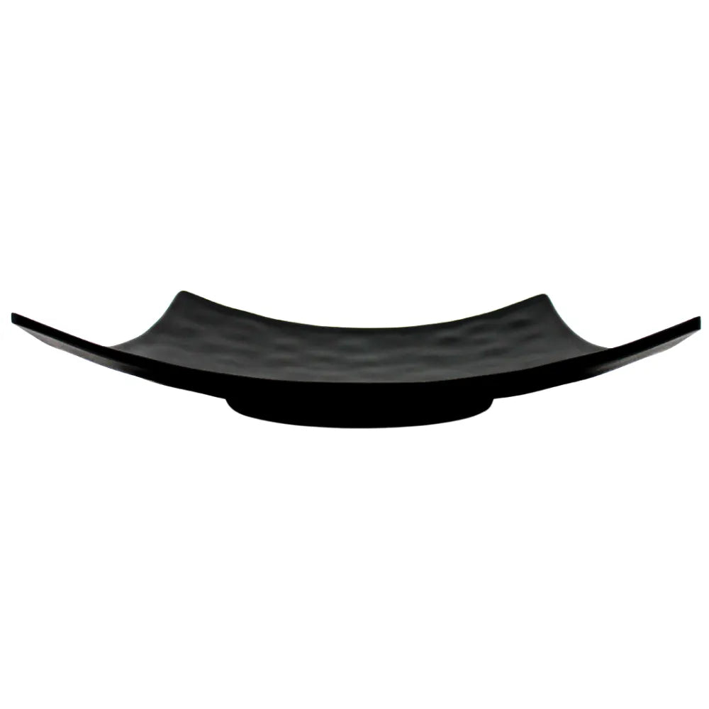 Plato Cuadrado 22 Cms Melamina Negro Concasse MCPLMPC22N