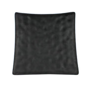 Plato Cuadrado 22 Cms Melamina Negro Concasse MCPLMPC22N