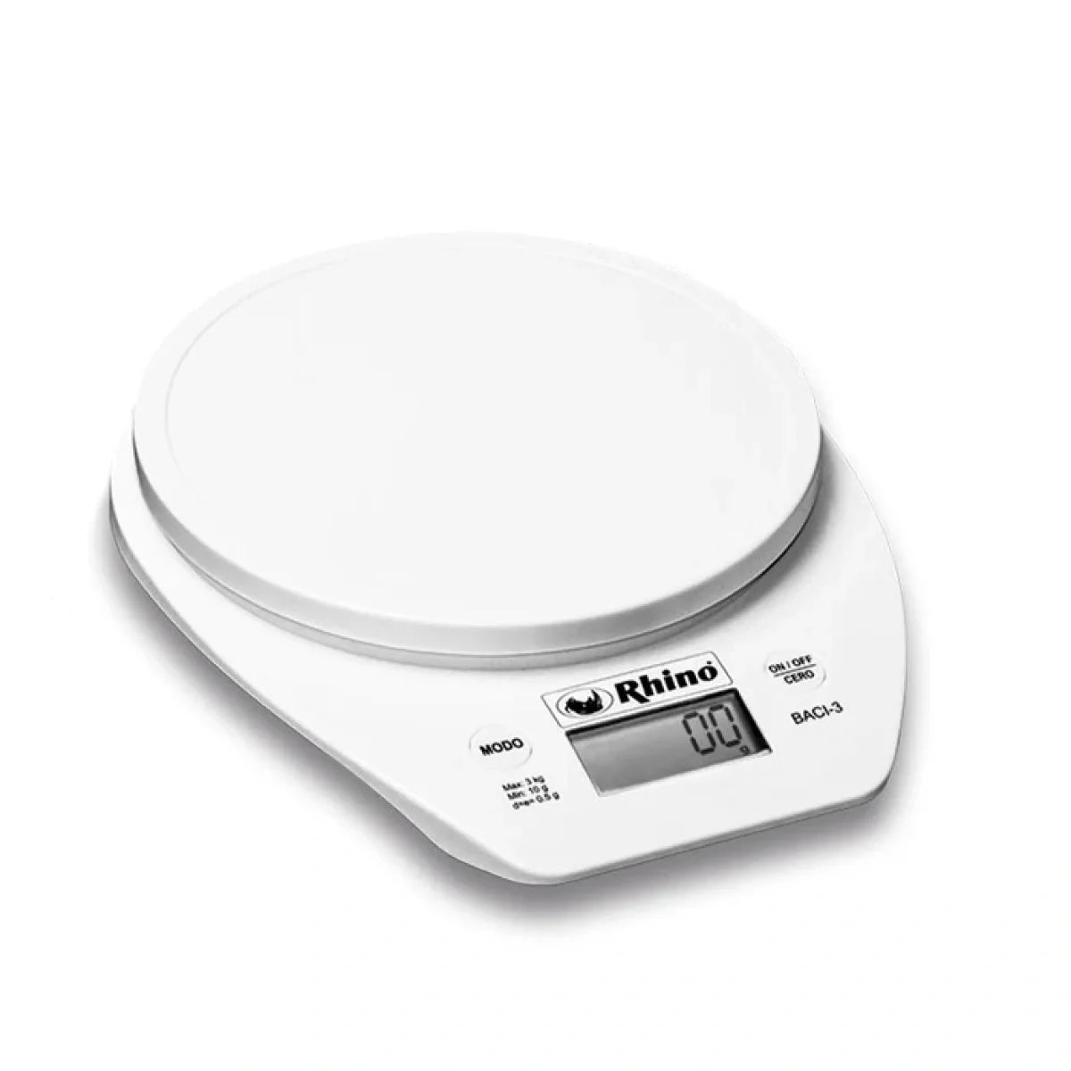 Plato De Acero Inoxidable / Carcasa Plástica 3 Kg Rhino BACI-3