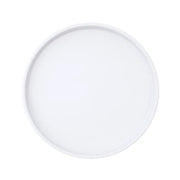 Plato Melamina De Lujo Color Blanco Mate 23 Concasse MCPLMRL23B