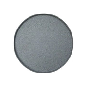 Plato Melamina De Lujo Color Gris 23 Cms Concasse MCPLMRL23G