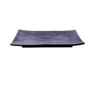 Plato Rectangular 25 Cm Melamina Negro Concasse MCPLMPRL25N
