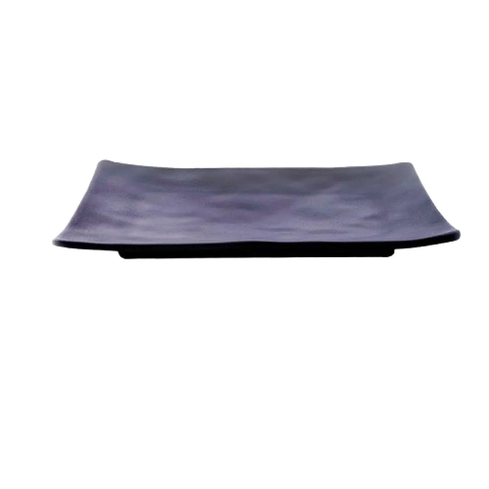 Plato Rectangular 25 Cm Melamina Negro Concasse MCPLMPRL25N