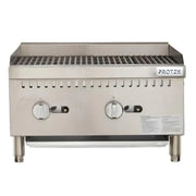 Asador A Gas | 2 Quemadores | Acero Inoxidable | Uso Comercial | ASP-600GCOM | PROTEK