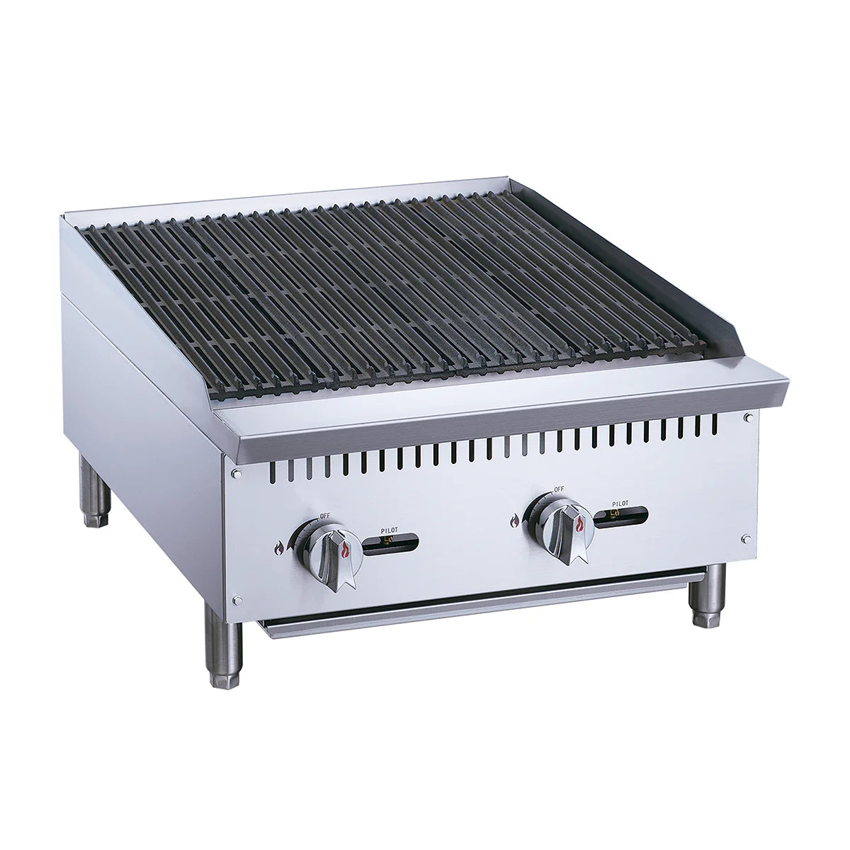 ASADOR COMERCIAL A GAS DE 2 QUEMADORES RADIANTE | RFS-24-MG