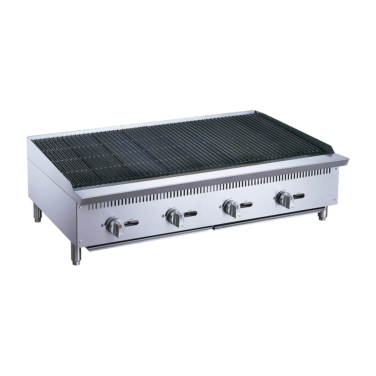 ASADOR COMERCIAL A GAS DE 4 QUEMADORES RADIANTES | RFS-48-MG