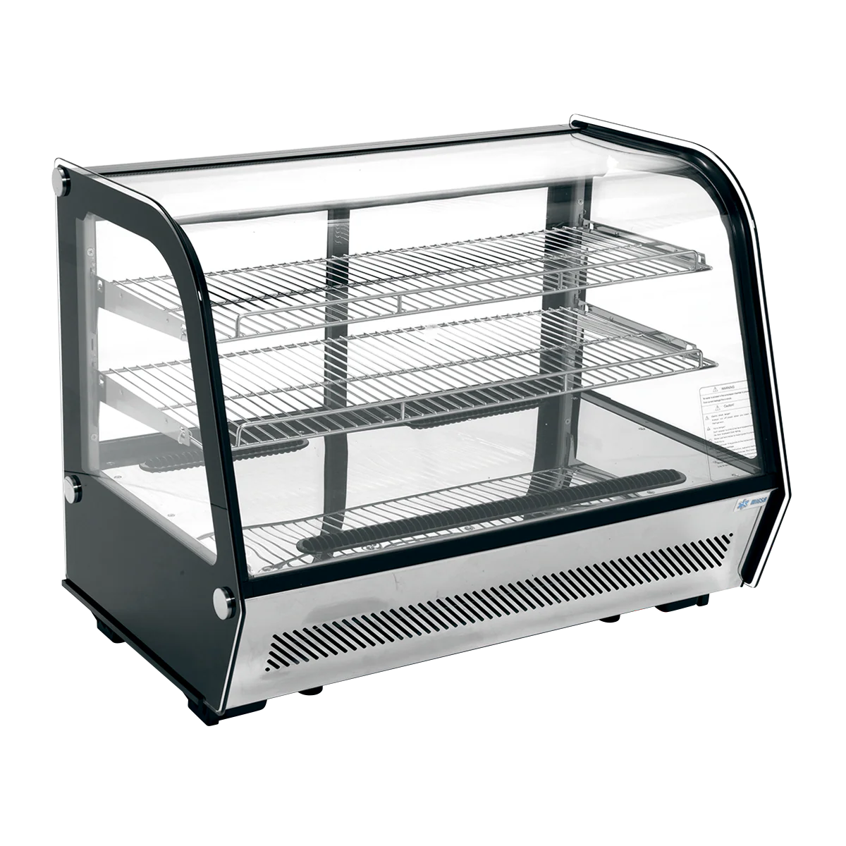 VITRINA REFRIGERADA CRISTAL CURVO CON SISTEMA ANTIEMPAÑANTE FRONTAL | RTW-160L4